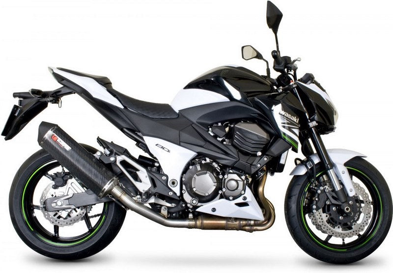 Scorpion / スコーピオンエキゾースト Serket スリップオン カーボンファイバースリーブ eマーク Kawasaki Z 800 13-16 2013 - 2016 | RKA98CEO