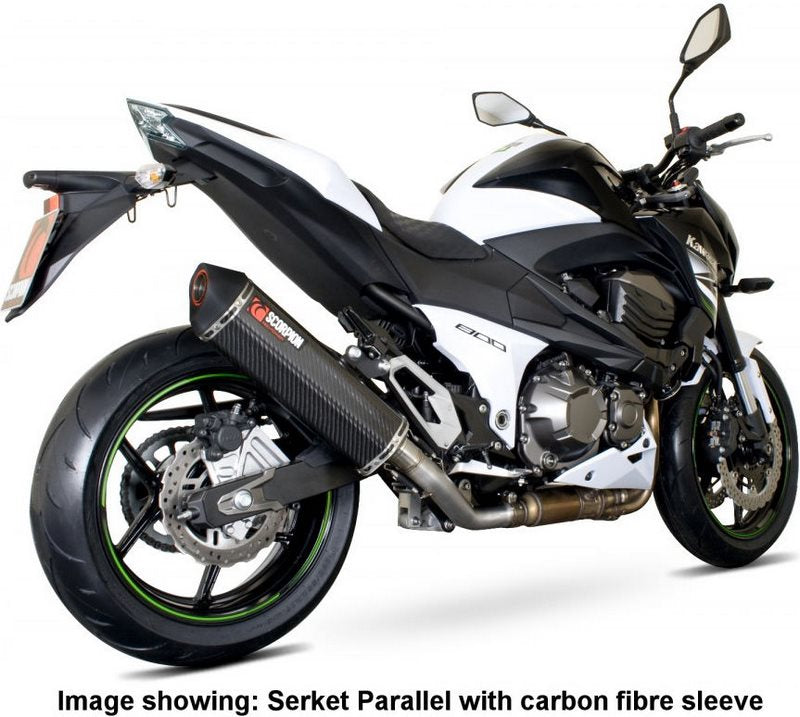 Scorpion / スコーピオンエキゾースト Serket スリップオン チタンスリーブ eマーク Kawasaki Z 800 13-16 2013 - 2016 | RKA98TEO