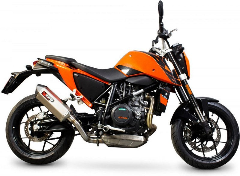 Scorpion / スコーピオンエキゾースト Serket スリップオン ステンレススリーブ eマーク KTM Duke 690 2012 - 2016 | RKT79SEO