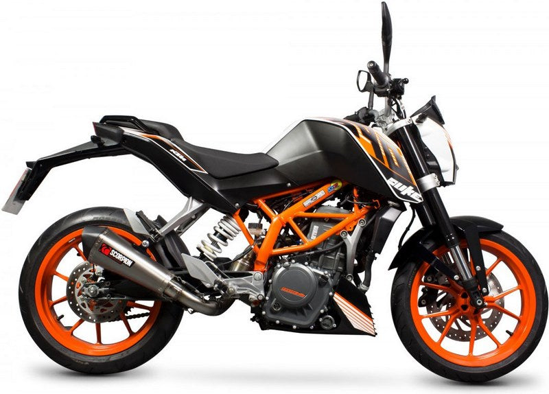 Scorpion / スコーピオンエキゾースト Serket テーパー 3/4 システム チタンスリーブ (removes factory catalyst) KTM Duke 390 | RKT81TEO