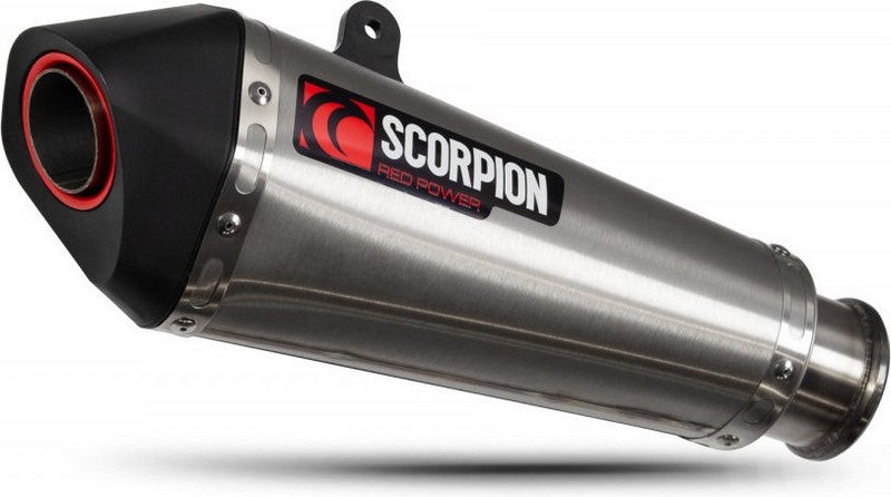 Scorpion / スコーピオンマフラー Serket Taper スリップオン ステンレス スリーブ ブラッシュ仕上げ (非EU認証) | RKT90SEO