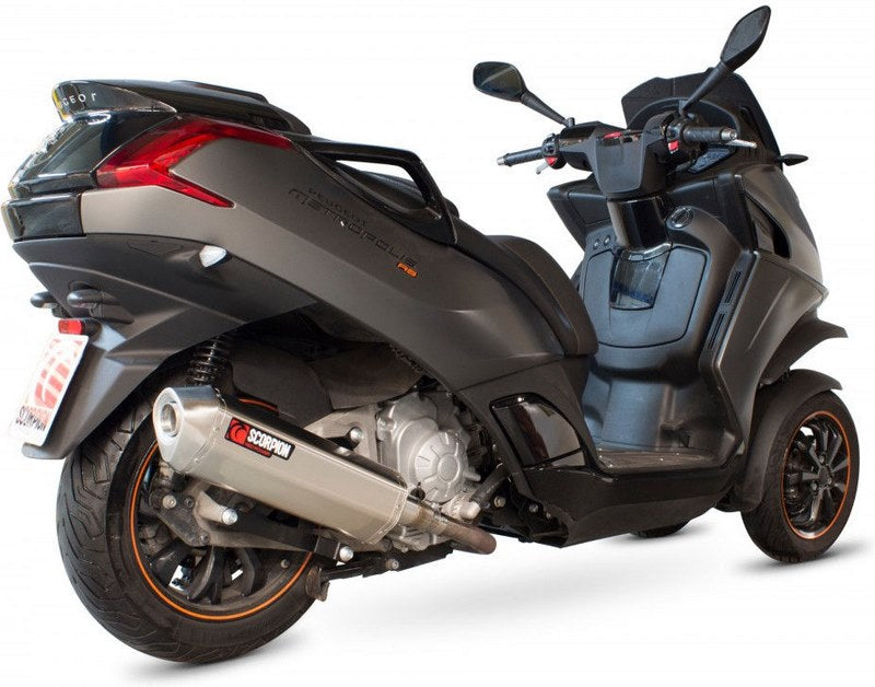 Scorpion / スコーピオンエキゾースト Serket スリップオン ステンレススリーブ Peugeot Metropolis 400 2013 - 2017 | RPG102SEO