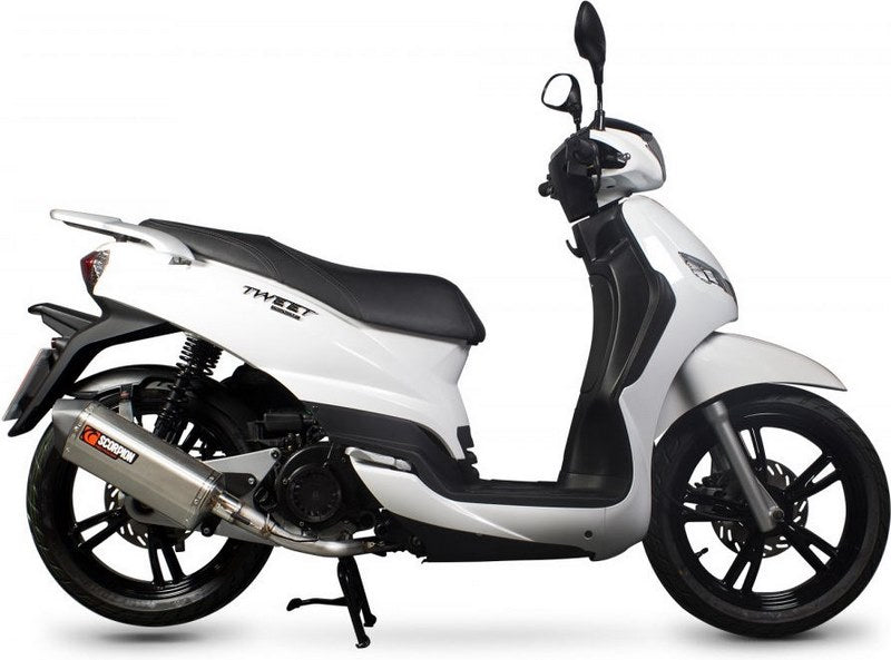 Scorpion / スコーピオンエキゾースト Serket フルシステム ステンレススリーブ eマーク Peugeot Tweet 125 2010 - 20 | RPG104SEO