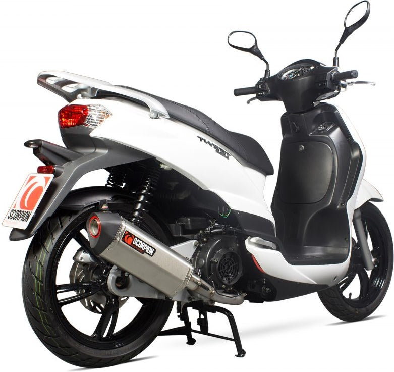 Scorpion / スコーピオンエキゾースト Serket フルシステム ステンレススリーブ eマーク Peugeot Tweet 125 2010 - 20 | RPG104SEO