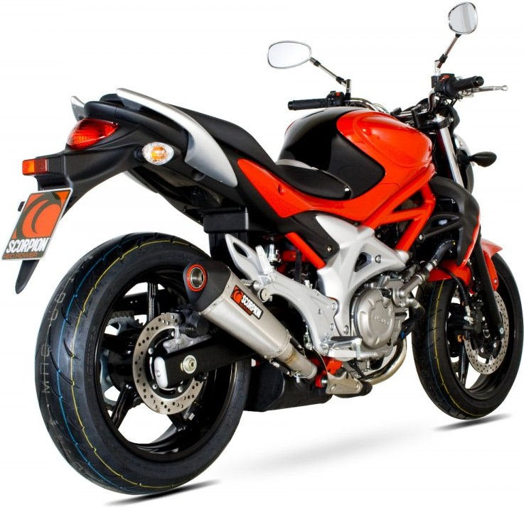 Scorpion / スコーピオンエキゾースト Serket （Taper）テーパースリップオン ステンレススリーブ eマーク Suzuki Gladius 650 2009 - 201 | RSI105SEO