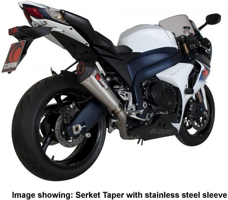 Scorpion / スコーピオンエキゾースト Serket （Taper）テーパースリップオン チタンスリーブ Suzuki GSX-R 1000 09-11 2009 - 2011 | RSI107TEO