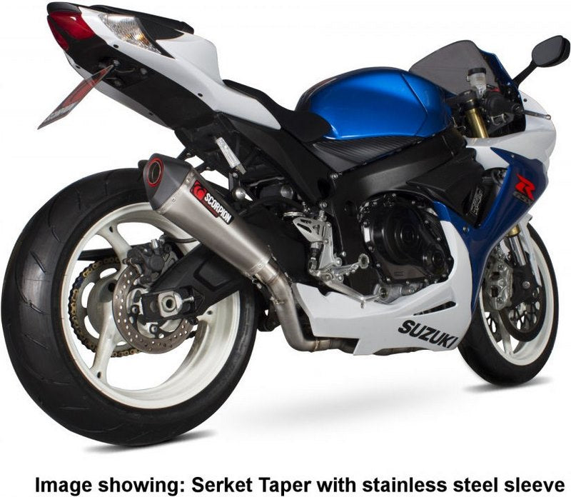 Scorpion / スコーピオンエキゾースト Serket テーパーフルシステム チタンスリーブ Suzuki GSXR 600/750 L1 2011 - 2018 | RSI109SYSTEO
