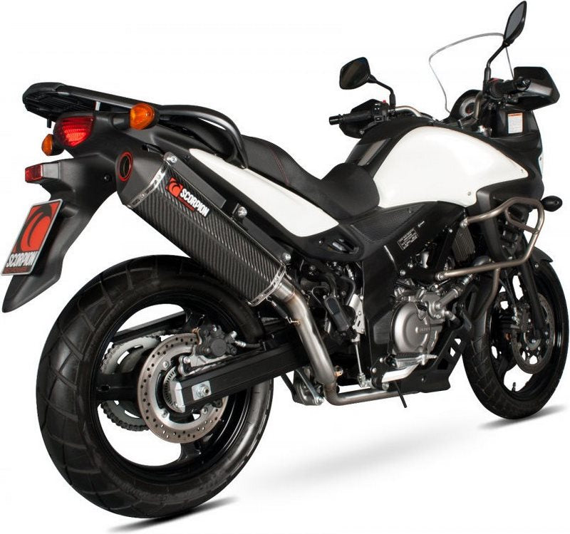 Scorpion / スコーピオンエキゾースト Serket スリップオン カーボンファイバースリーブ Suzuki DL 650 V Strom 2012 - 2016 | RSI114CEO