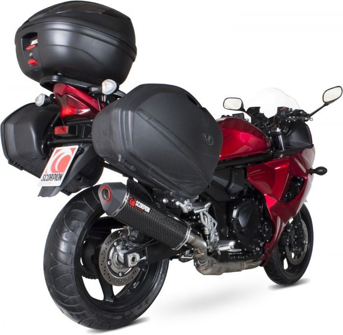 Scorpion / スコーピオンエキゾースト Serket スリップオン カーボンファイバースリーブ eマーク Suzuki GSX 1250 FA 2009 - 2016 | RSI116CEO