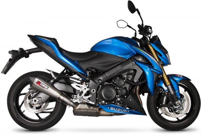 Scorpion / スコーピオンエキゾースト Serket （Taper）テーパースリップオン ステンレススリーブ eマーク Suzuki GSX-S 1000 & F 15-17 2 | RSI117SEO