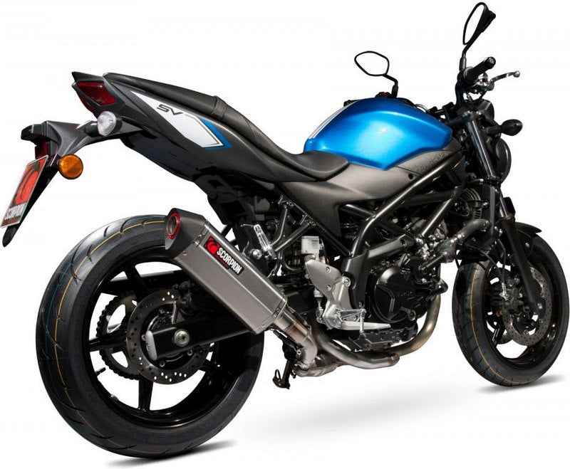 Scorpion / スコーピオンエキゾースト Serket スリップオン ステンレススリーブ eマーク Suzuki SV 650 16-Current 2016 - 2018 | RSI120SEO