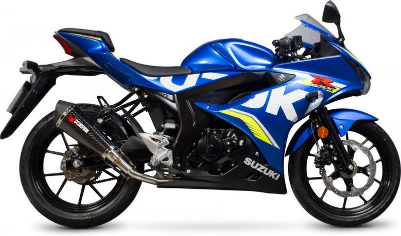Scorpion / スコーピオンエキゾースト Serket テーパーフルシステム カーボンファイバースリーブ Suzuki GSX-R125 2017 - 2018 | RSI121CEO