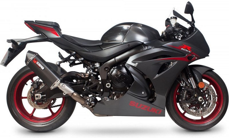 Scorpion / スコーピオンエキゾースト Serket スリップオン ブラックセラミックコーティングスリーブ eマーク Suzuki GSX-R 1000 17-Current 2 | RSI123BCER