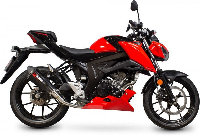 Scorpion / スコーピオンエキゾースト Serket テーパーフルシステム カーボンファイバースリーブ Suzuki GSX-S 125 2017 - 2018 | RSI124CEO