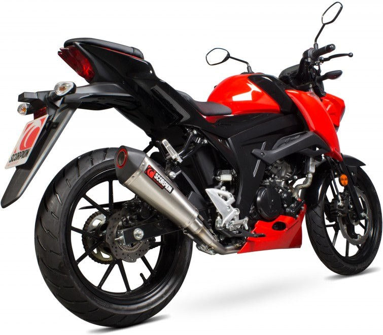 Scorpion / スコーピオンエキゾースト Serket テーパーフルシステム ステンレススリーブ Suzuki GSX-S 125 2017 - 2018 | RSI124SEO