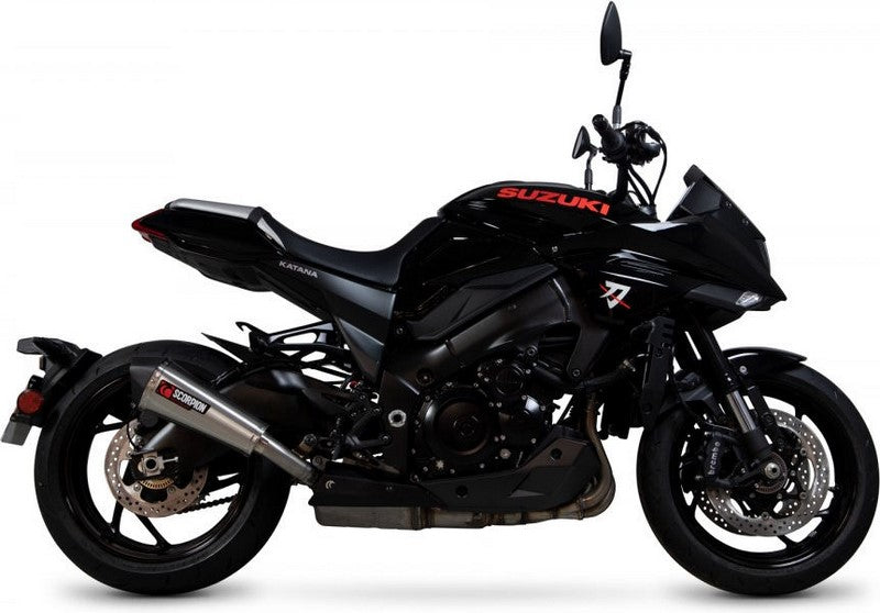 Scorpion / スコーピオンマフラー Serket Taper スリップオン ステンレス スリーブ ブラッシュ仕上げ (非EU認証) | RSI125SEO