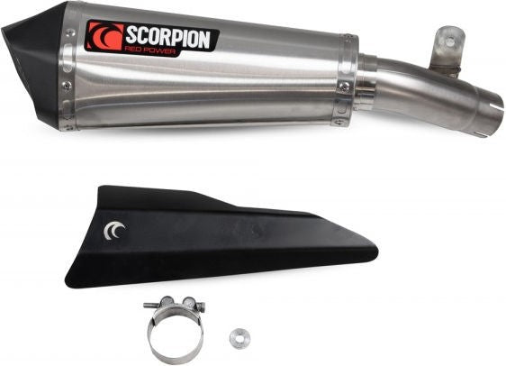Scorpion / スコーピオンマフラー Serket Taper スリップオン ステンレス スリーブ ブラッシュ仕上げ (非EU認証) | RSI125SEO