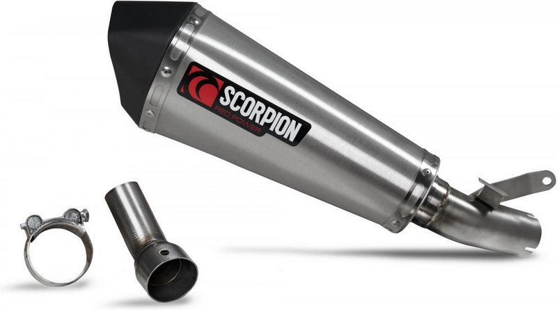 Scorpion / スコーピオンマフラー Serket Taper スリップオン ステンレス スリーブ ブラッシュ仕上げ (非EU認証) | RSI126SEO