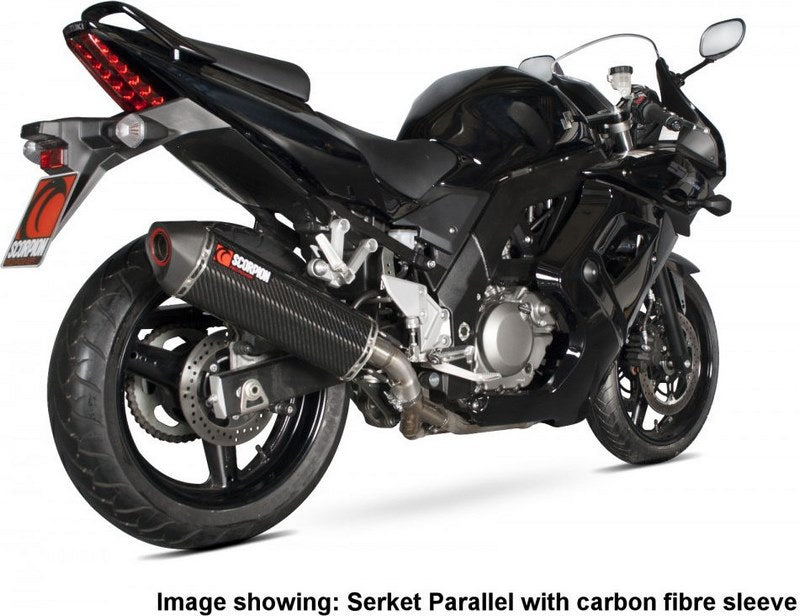 Scorpion / スコーピオンエキゾースト Serket スリップオン チタンスリーブ eマーク Suzuki SV 650 2004 - 2015 | RSI84TEO