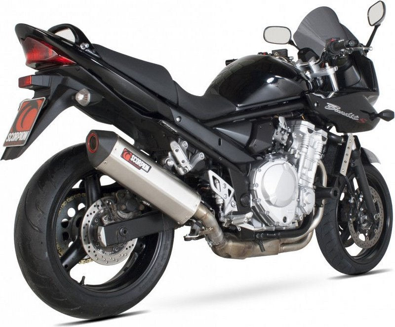 Scorpion / スコーピオンエキゾースト Serket スリップオン ステンレススリーブ eマーク Suzuki GSF 650 Bandit 07-11 2007 - 2011  | RSI98SEO