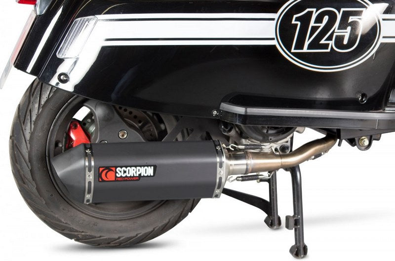 Scorpion / スコーピオンエキゾースト Serket フルシステム ブラックセラミックコーティングスリーブ Scomadi TL 125 2015 - 2017 | RSM50BCER