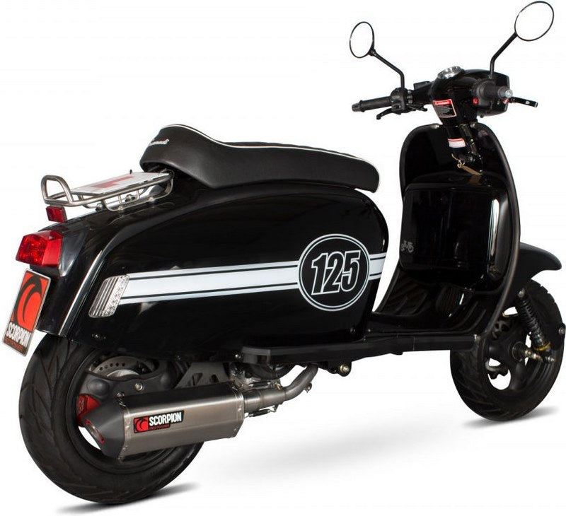 Scorpion / スコーピオンエキゾースト Serket フルシステム ステンレススリーブ Scomadi TL125 2015 - 2017 | RSM50SEO