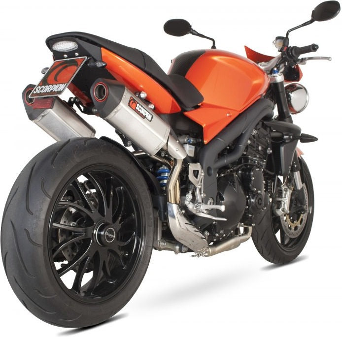 Scorpion / スコーピオンエキゾースト Serket スリップオン (ペア) ステンレススリーブ eマーク Triumph Speed Triple 1050 05-10 200 | RTR60SEO