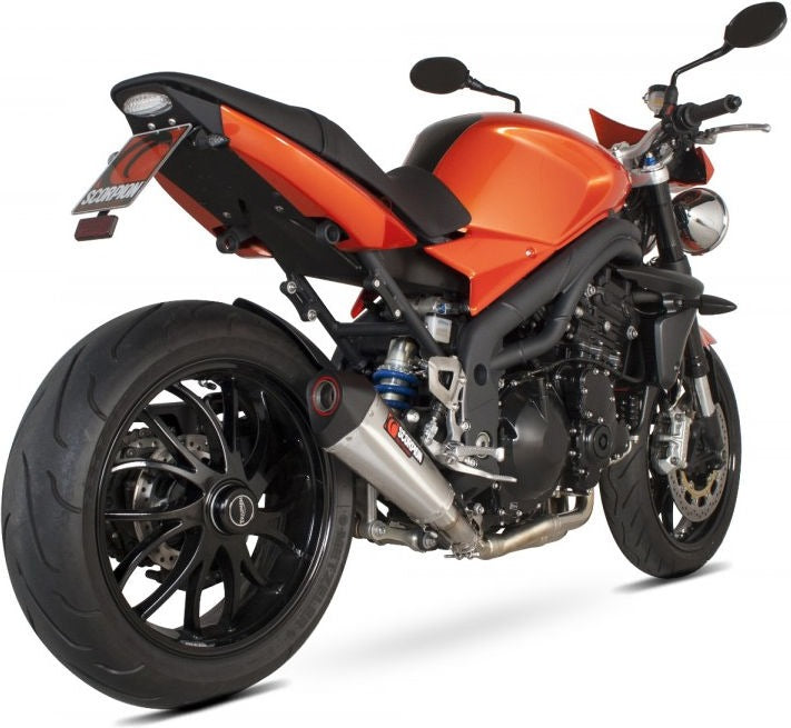 Scorpion / スコーピオンエキゾースト Serket （Taper）テーパースリップオン ステンレススリーブ Triumph Speed Triple 1050 05-10 2008 - 20 | RTR66SESEO
