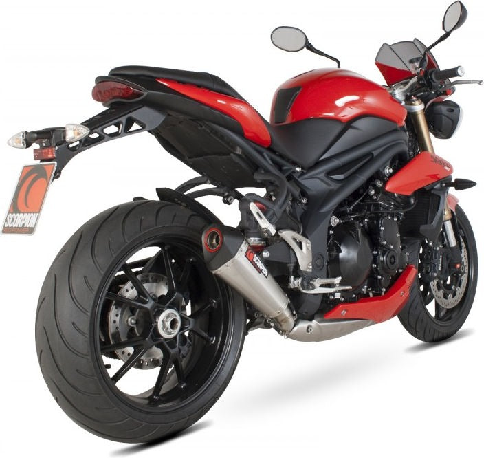 Scorpion / スコーピオンエキゾースト Serket （Taper）テーパースリップオン ステンレススリーブ Triumph Speed Triple 1050 11-15 2011 - 20 | RTR70SESEO