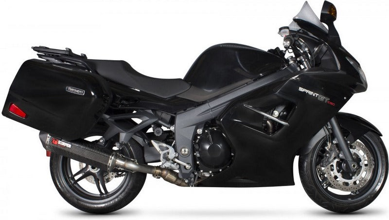 Scorpion / スコーピオンエキゾースト Serket スリップオン カーボンファイバースリーブ eマーク Triumph Sprint GT 1050 2011 -  | RTR74CEO