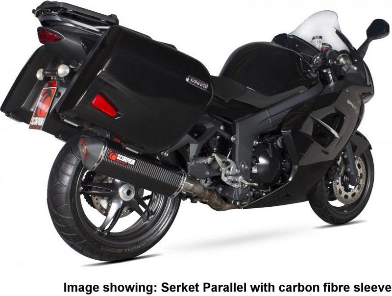 Scorpion / スコーピオンエキゾースト Serket スリップオン ステンレススリーブ eマーク Triumph Sprint GT 2011 - 2016 | RTR74SEO