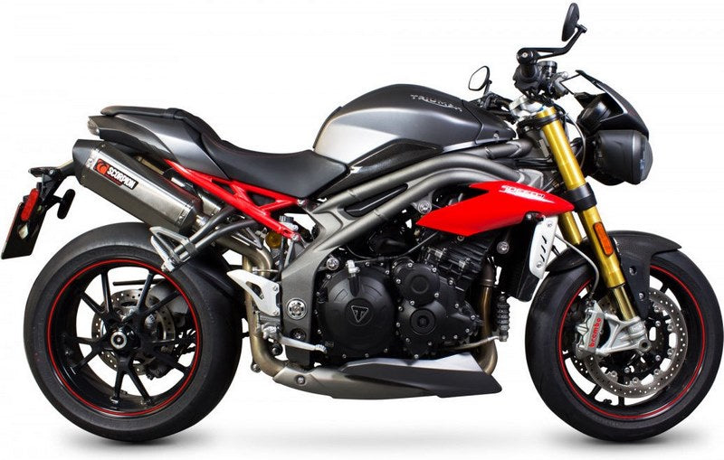 Scorpion / スコーピオンエキゾースト Serket スリップオン (ペア) ステンレススリーブ eマーク Triumph Speed Triple 1050 16-Curren | RTR84SEO