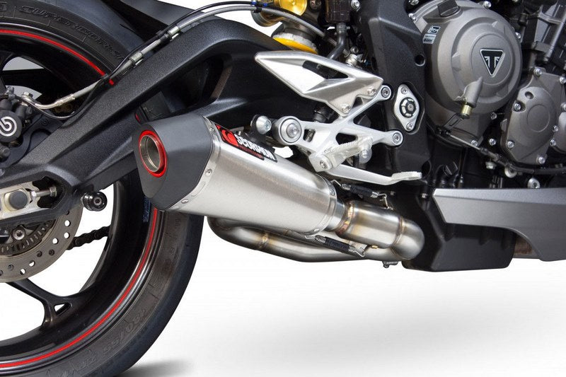 Scorpion / スコーピオンエキゾースト Serket （Taper）テーパースリップオン ステンレススリーブ eマーク Triumph Street Triple 765 17- | RTR87SEO