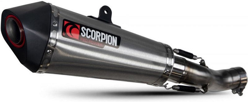 Scorpion / スコーピオンマフラー Serket Taper スリップオン ステンレス スリーブ ブラッシュ仕上げ (非EU認証) | RTR88SESEO