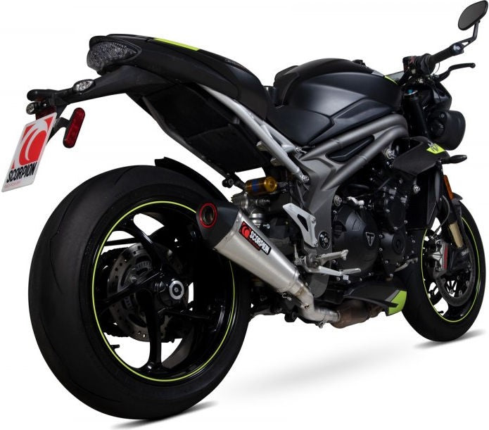 Scorpion / スコーピオンマフラー Serket Taper スリップオン ステンレス スリーブ ブラッシュ仕上げ (非EU認証) | RTR88SESEO