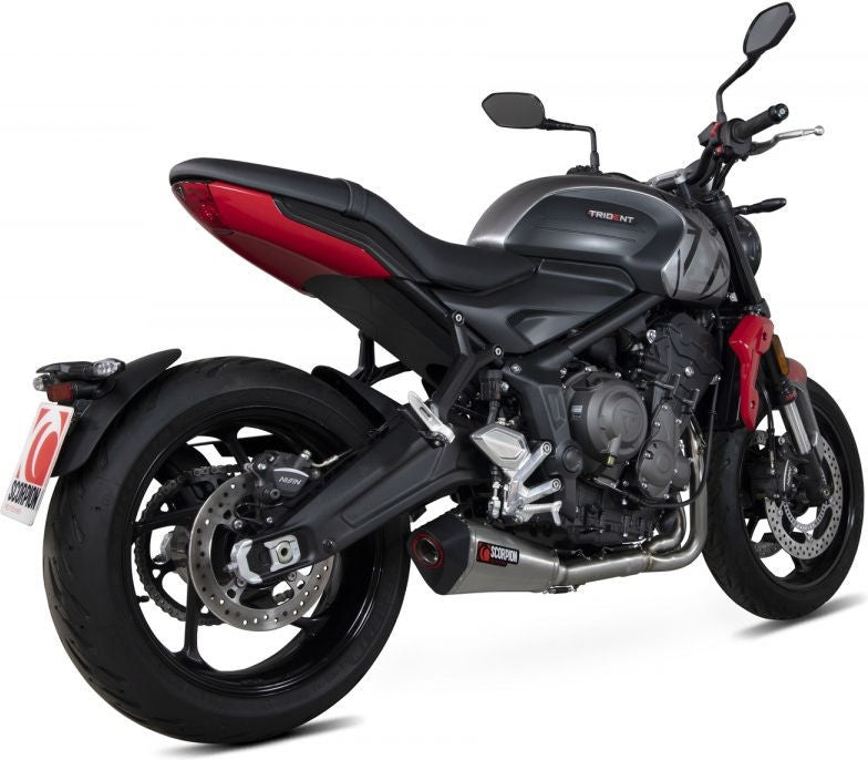 Scorpion / スコーピオンマフラー Serket Taper フルシステム ステンレス スリーブ ブラッシュ仕上げ (非EU認証) | RTR91SYSSEO