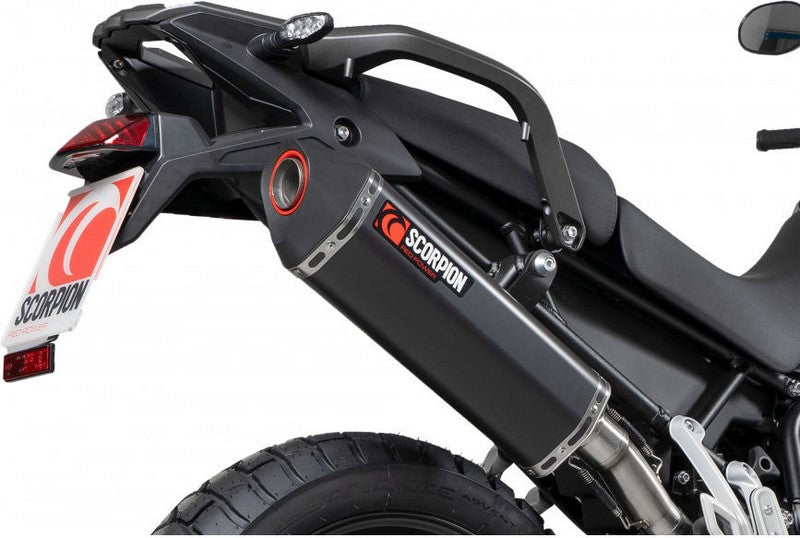 Scorpion Mufflers Serket Parallel Slip-on Black Ceramic Coated Sleeve. Fits with panniers | RTR92BCER