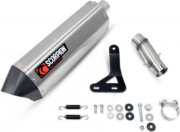 Scorpion Mufflers Serket Parallel Slip-on Brushed Stainless Steel Sleeve. Fits with panniers | RTR92SEO