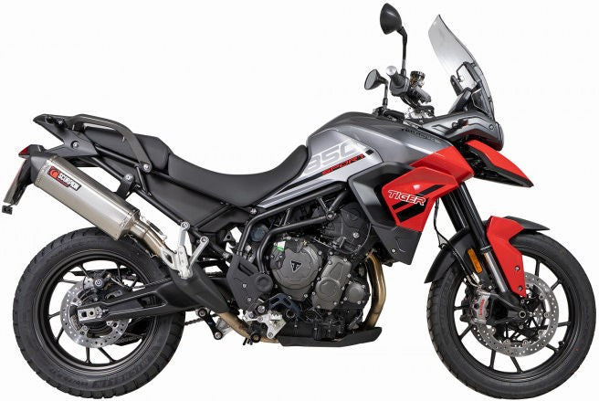 Scorpion Mufflers Serket Parallel Slip-on Brushed Stainless Steel Sleeve. Fits with panniers | RTR92SEO