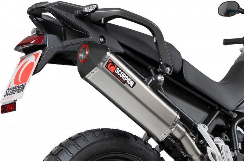 Scorpion Mufflers Serket Parallel Slip-on Titanium Sleeve. Fits with panniers | RTR92TEO