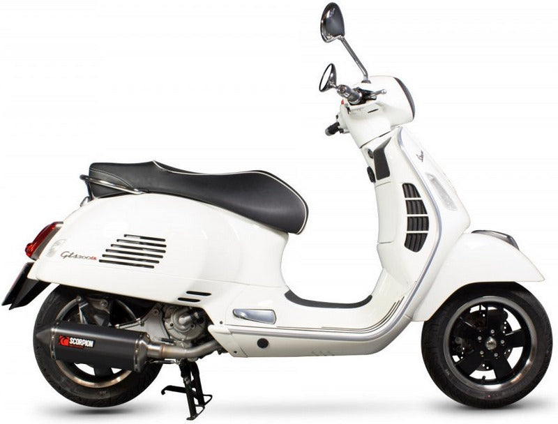 Scorpion / スコーピオンエキゾースト Serket フルシステム ブラックセラミックコーティングスリーブ eマーク Vespa Vespa GTS 125 2009 - 201 | RVE211BCER