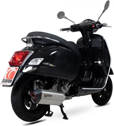 Scorpion / スコーピオンマフラー Serket Parallel Slip-on Brushed Stainless Steel Sleeve | RVE217SEO