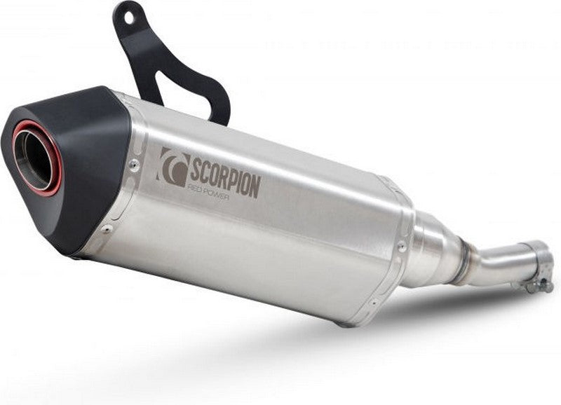 Scorpion / スコーピオンマフラー Serket Parallel Slip-on Brushed Stainless Steel Sleeve | RVE218SEO