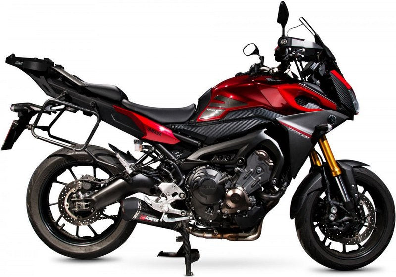 Scorpion / スコーピオンエキゾースト Serket （Taper）テーパースリップオン カーボンファイバースリーブ eマーク Yamaha Tracer 900 2 | RYA101CEO