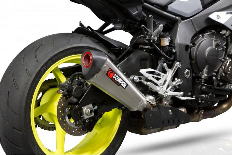 Scorpion / スコーピオンエキゾースト Serket （Taper）テーパースリップオン ステンレススリーブ eマーク Yamaha MT-10 201 | RYA102SEO