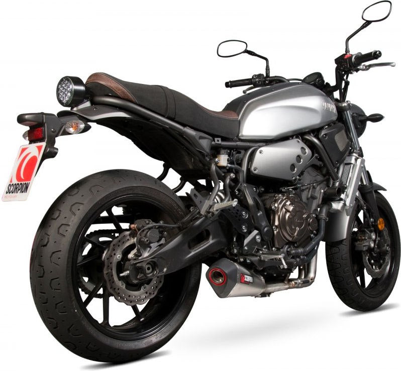 Scorpion / スコーピオンエキゾースト Serket テーパーフルシステム カーボンファイバースリーブ Yamaha XSR 700 2016 - 2018 | RYA103SYSCEO