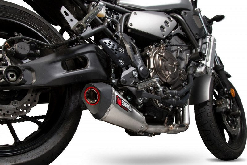 Scorpion / スコーピオンエキゾースト Serket テーパーフルシステム ステンレススリーブ Yamaha XSR 700 2016 - 2018 | RYA103SYSSEO