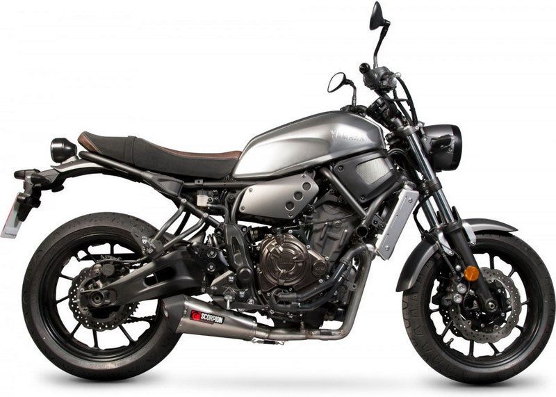 Scorpion / スコーピオンエキゾースト Serket テーパーフルシステム チタンスリーブ Yamaha XSR 700 2016 - 2018 | RYA103SYSTEO