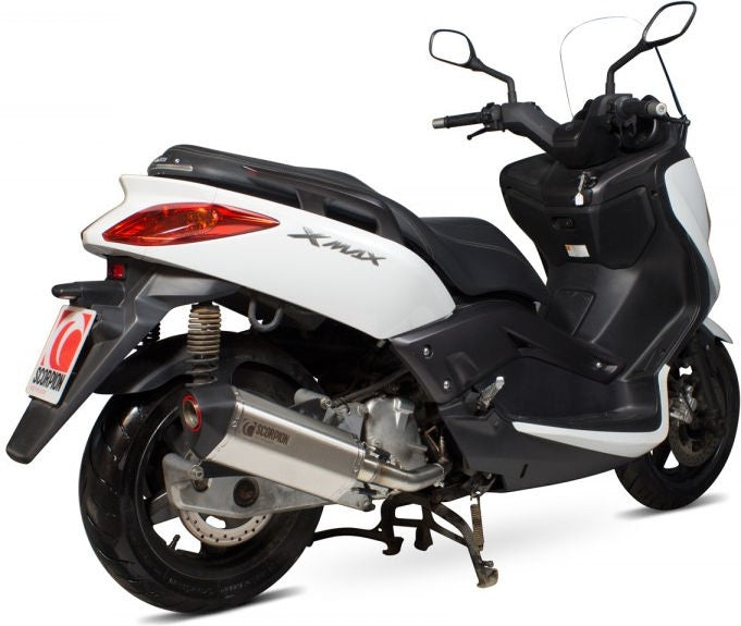 Scorpion / スコーピオンエキゾースト Serket フルシステム ステンレススリーブ Yamaha X-Max 2008 - 2016 | RYA105SEO