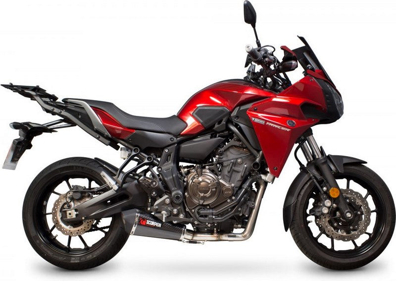 Scorpion / スコーピオンエキゾースト Serket テーパーフルシステム カーボンファイバースリーブ Yamaha MT-07 Tracer 2016 - 2018 | RYA108SYSCEO